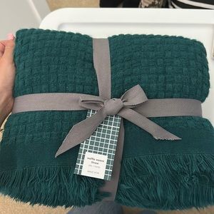 West Elm Waffle weave throw